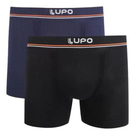 Imagem de Kit 2 Cueca Boxer Lupo Microfibra Cos Elastico Anatomica Sem Costura