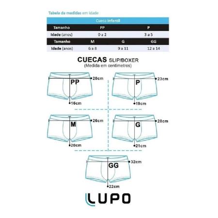 Imagem de KIT 2 Cueca Infantil Boxer Kids Microfibra Sem Costura Lupo