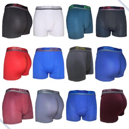 Imagem de Kit 2 Cuecas Boxer Tamanhos Especiais Plus Size Microfibra