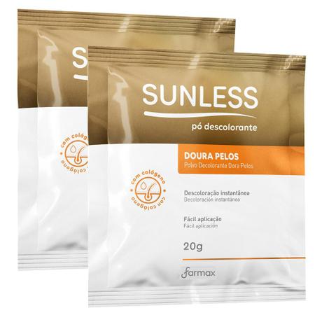 Imagem de Kit 2 Descolorante Sunless Doura Pelos 20g