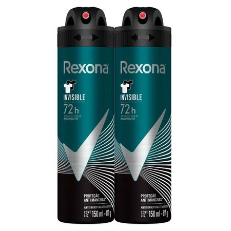 Antitranspirante Rexona Feminino Aerosol Invisible 150ml