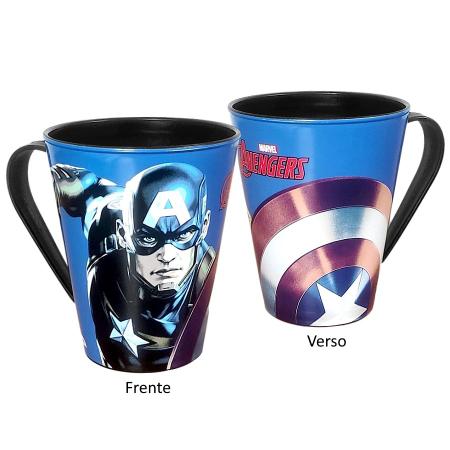 Imagem de Kit 2 em 1 Capitão América Copo e Caneca Estampados Original