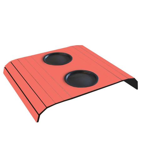 Imagem de Kit 2 Esteira Bandeja para Braço de Sofá suporte porta copo e porta controle várias cores