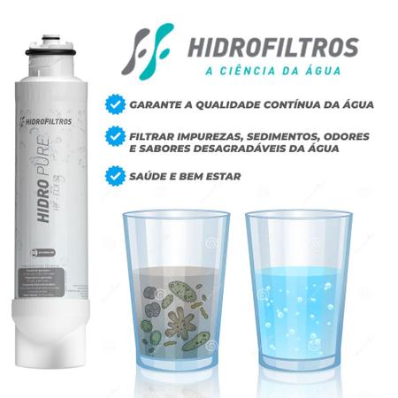 Imagem de Kit 2 Filtro/refil Vela Hidrofiltros De Água Compátivel com Purificador Acqua Pure Electrolux Pappca50 PE12A, PE12B, PE12G, PE12V Premium