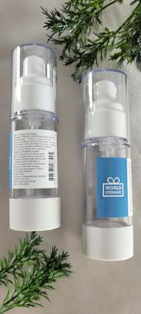 Imagem de Kit 2 frascos airless 30ml transparente spray de viagem para locoes e cosmeticos