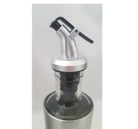 Kit 2 Galheteiros De Aço Inox Azeite E Vinagre Com Dosador - Kit Girl Imagem de Kit 2 Galheteiros De Aço Inox Azeite E Vinagre Com Dosador