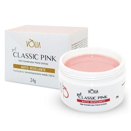 Imagem de kit 2 Gel Alongamento Construtor Classic Pink 24g - Vólia