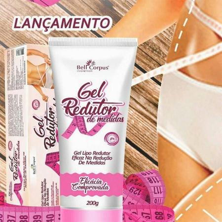 Kit 2 Gel Lipo Redutor de Medidas 200g Eficacia Comprovada - Bell