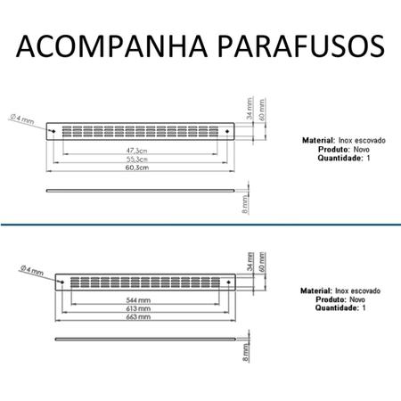 Imagem de Kit 2 Grades de Ventilação Forno de Embutir Branca Safanelli