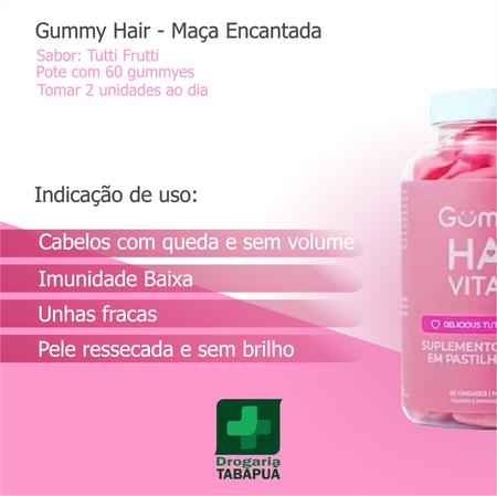 Imagem de kit 2 Gummy Hair Vitamin 60gms sabor Tutti Frutti Original