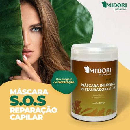 Imagem de Kit 2 Hidratação Impacto 2 Shampoo Silicone 1 Mascara Midori