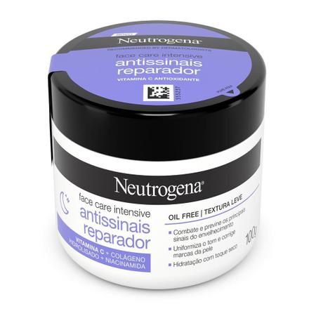 Imagem de Kit 2 Hidratantes Facial Neutrogena Face Care Intensive Antissinais Reparador 100g