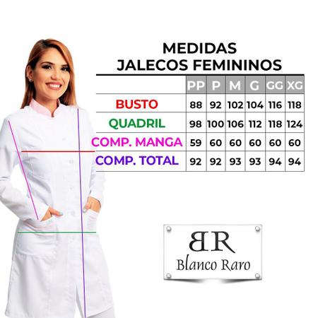 Jaleco Feminino Acinturado Abertura Italiana 200002 Preto - Clara Arruda -  Jaleco Médico / Hospitalar - Magazine Luiza