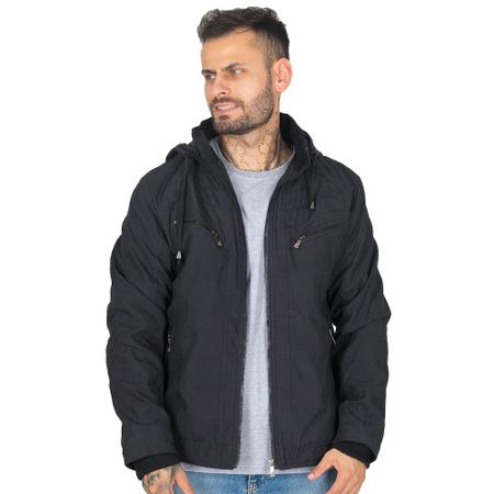 Kit 2 Jaquetas Sarja Peluciada Masculina Com Capuz Removível - Zafina Imagem de Kit 2 Jaquetas Sarja Peluciada Masculina Com Capuz Removível