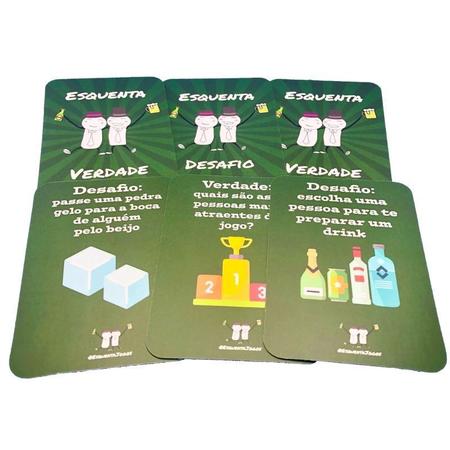 Kit 2 Jogos de Cartas Adulto Esquenta Pesadão + Esquenta Ousadia