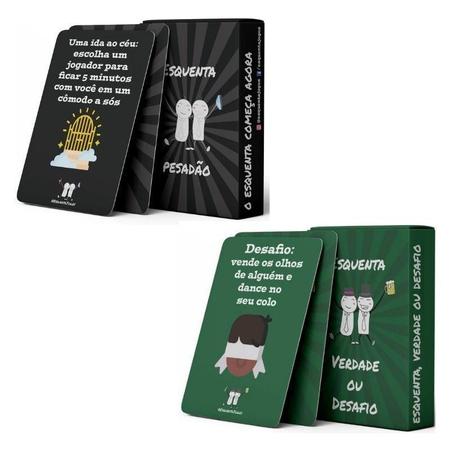 Kit Sexo Terapia + Esquenta, Verdade Ou Desafiojogos Cartas - Jogos Secretos  e Esquenta Jogo - Deck de Cartas - Magazine Luiza