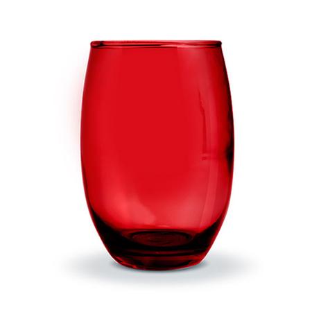 Imagem de Kit 2 Jogos Copos Vidro Bellagio Vermelho Colorido 450ml