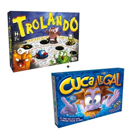 Kit com 2 Jogos de Tabuleiro: Cuca Legal e o Supeito - Pais e