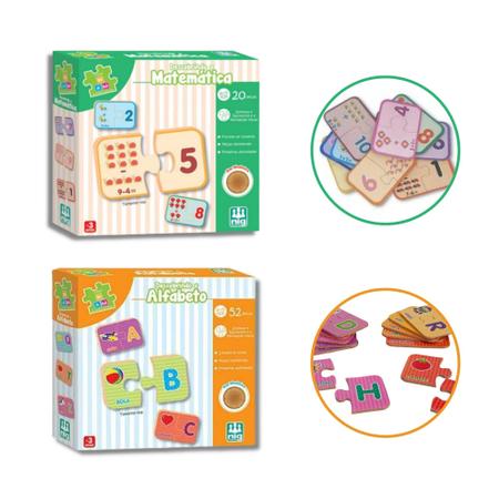 Kit Com 2 Jogos Infantis Educativos 4+ Anos Coleção Crescer Nig: Sílabas +  Alfabeto - Brinquedos Educativos - Magazine Luiza