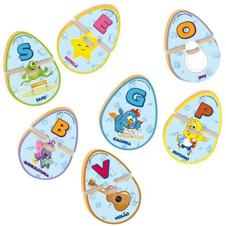 Kit 2 Jogos Infantil Educativo Da Galinha Pintadinha: Alfabeto A ao Z + Jogo  Da Memória Infantil 3 Anos +