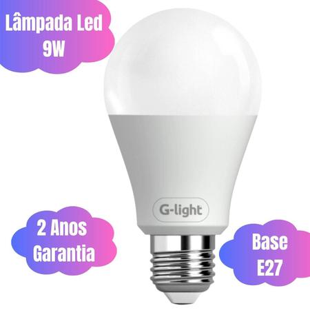 Imagem de Kit 2 Lâmpadas Led Bulbo Iluminação Funcional Branco Frio 9W