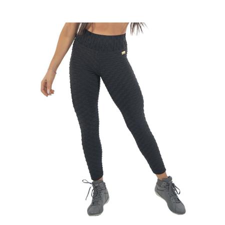 KIT 2 LEGGINGS CINTURA ALTA LEVANTA BUMBUM BOLHA - Compre Agora