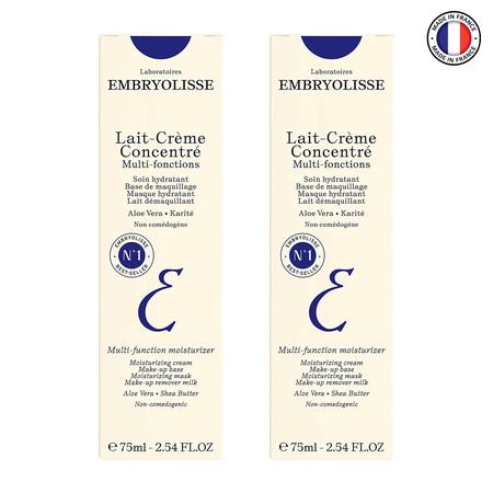 Imagem de Kit 2 Leite Creme Hidratante Facial Embryolisse 75ml Para o Rosto Concentrado Lait-Crème Concentré