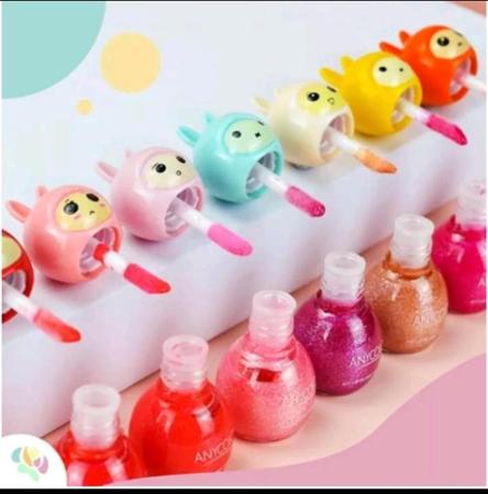 Imagem de Kit 2 lip gloss princesa brilho labial infantil cores metálicas