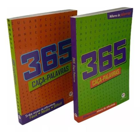 Livro Caça-Palavras 36: Nível Fácil/ Médio - 82 jogos para você se