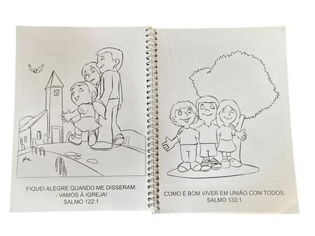 Imagem de Kit 2 Livros Infantis Colorindo Histórias Da Bíblia