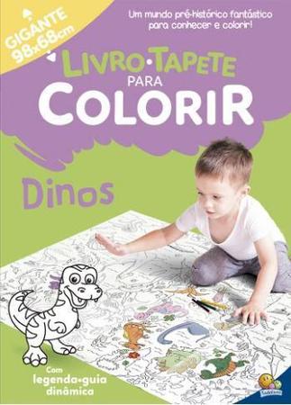 Imagem de Kit 2 Livros para Colorir Infantil Tapete Gigante 98x68cm