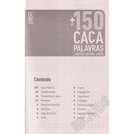 Passatempos Coquetel Caça Palavras Nível Fácil Kit 20 Vols - Livros de  Entretenimento - Magazine Luiza