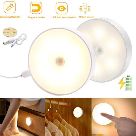 Imagem de Kit 2 Luminárias Lâmpada Led Com Sensor Presença Noturna