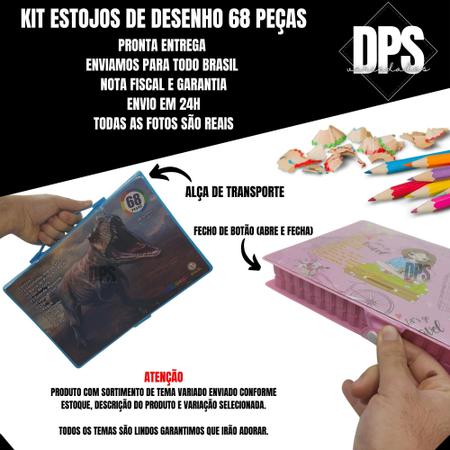 Kit Maleta Estojo Pintar Desenho Vingadores Completa 72 Peças Canetinhas  Lápis Tinta - Molin - Maleta / Conjunto Artístico - Magazine Luiza
