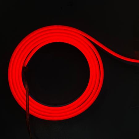 Imagem de Kit 2 Mangueiras LED Neon 12v Vermelha 5 metros (10m totais) + fonte slim 10A