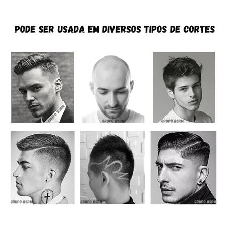 Kit 2 Maquininha Para Acabamento Desenho Corte de Cabelo Risco Disfarce  Barba Degrade Disfarçado Máquina de Cortar Pelos - GRUPOBSRM - Aparador de  Pelos, Barba e Cabelo - Magazine Luiza