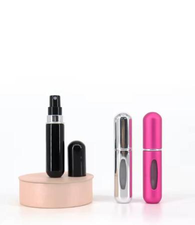Imagem de kit 2 Mini frasco spray para perfume, necessaire, viagem, amostra, ótima qualidade