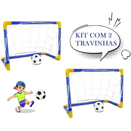 Golzinho Brinquedo Futebol Infantil Jogo Bola Rede 2 Traves - brinquemix -  Esportes Infantil - Magazine Luiza