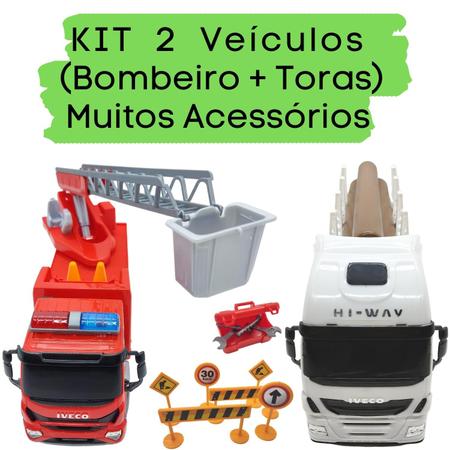 Caminhão Bombeiro Brinquedo Infantil City Machine Multikids - Ri Happy