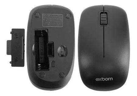 Imagem de Kit 2 Mouse Óptico Sem Fio 2,4G Plug and Play MS-S22 Exbom