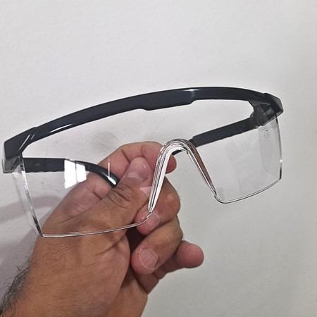 Imagem de Kit 2 Óculos Incolor Proteção Lente Antirrisco Vvision 100