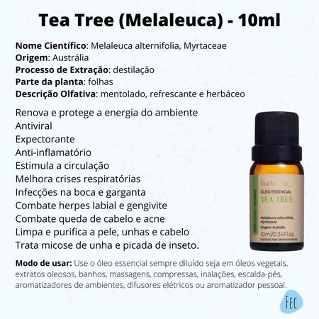 Imagem de Kit 2 Óleo Essencial de Melaleuca Tea Tree Via Aroma