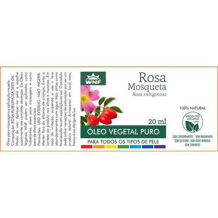 Imagem de Kit 2 Óleo Vegetal Rosa Mosqueta 20ml WNF - Rosa Rubiginosa
