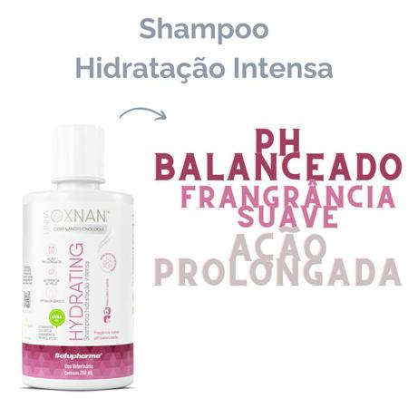 Imagem de Kit 2 Oxnan Shampoo Hydrating Hidratante Botupharma 280ml