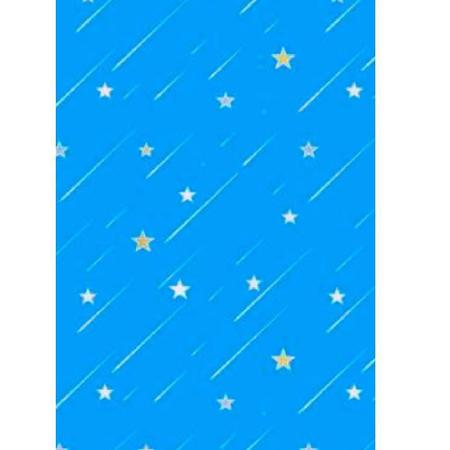 Imagem de Kit 2 papeis de parede decorativos céu azul estrelado para quarto infantil