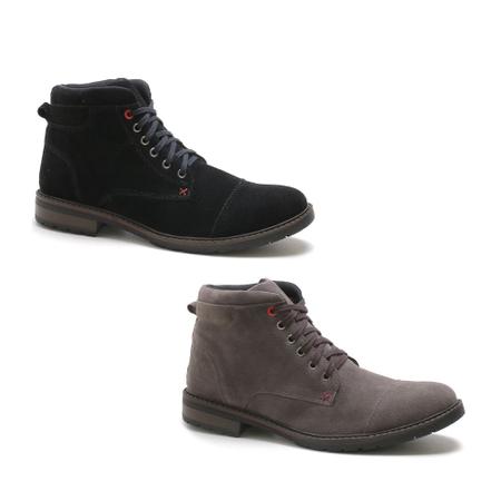 Imagem de Kit 2 Pares de Bota Masculina Bredeni Camurça