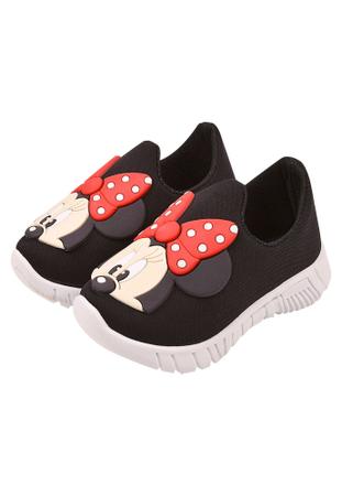 Imagem de Kit 2 pares de tênis infantil calce fácil p03 minnie rosa + par adicional a escolher