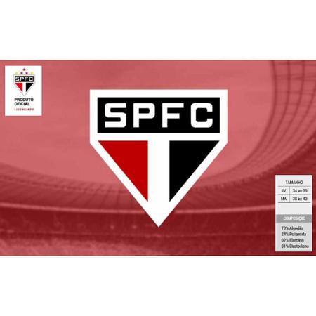 Imagem de Kit 2 Pares Meia Casual Futebol Torcida São Paulo  SPFC