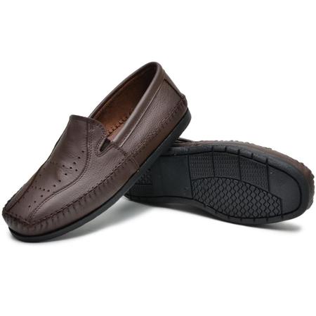 Imagem de Kit 2 Pares Mocassim Masculino Couro Moderno Conforto