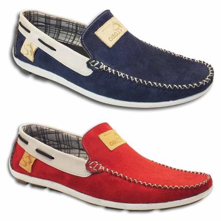 Kit 2 Pares Mocassim Masculino Lobo Azul e Vermelho - Mocassim Masculino -  Magazine Luiza